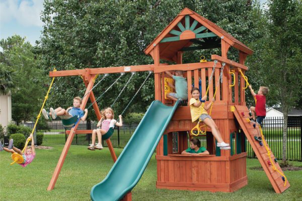 Parrot Island Fort XL with Playhouse Panels