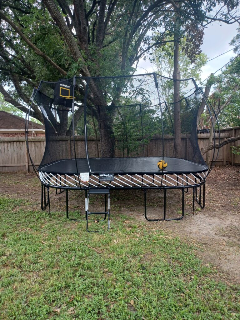 Houston TX 2 Trampoline Install