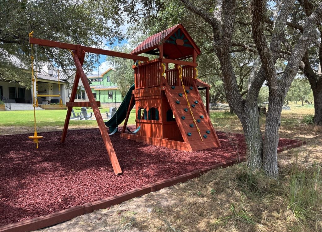 Columbus TX 2 Tree Frogs Swing Sets Install