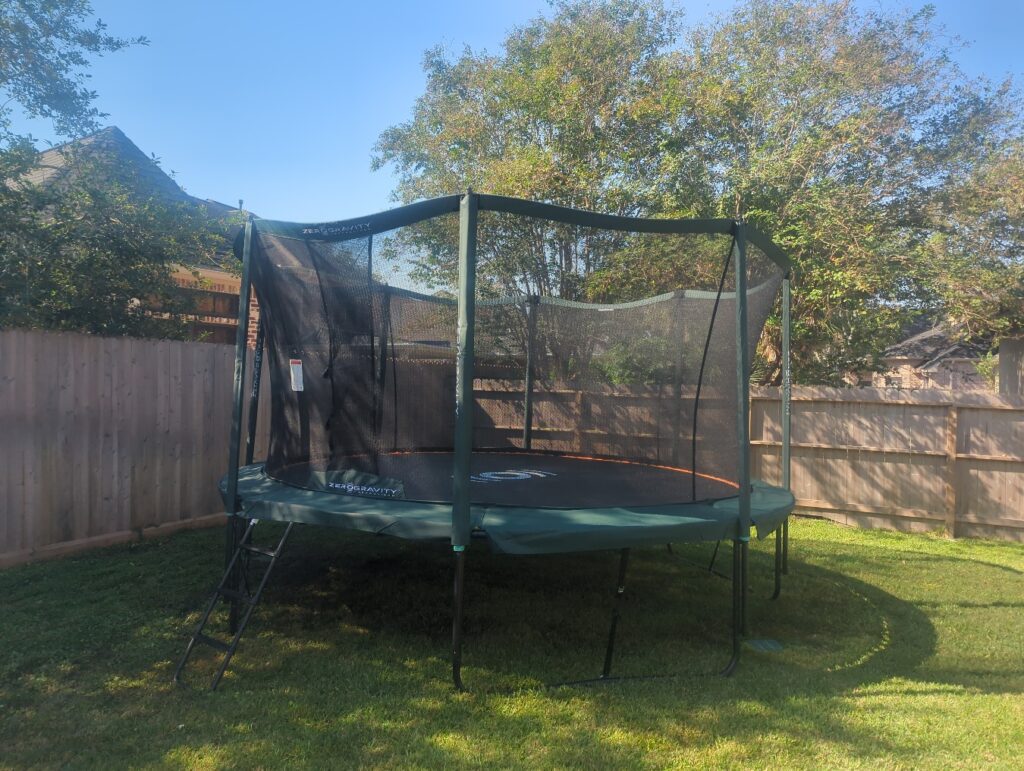 Houston TX 3 Trampoline Install