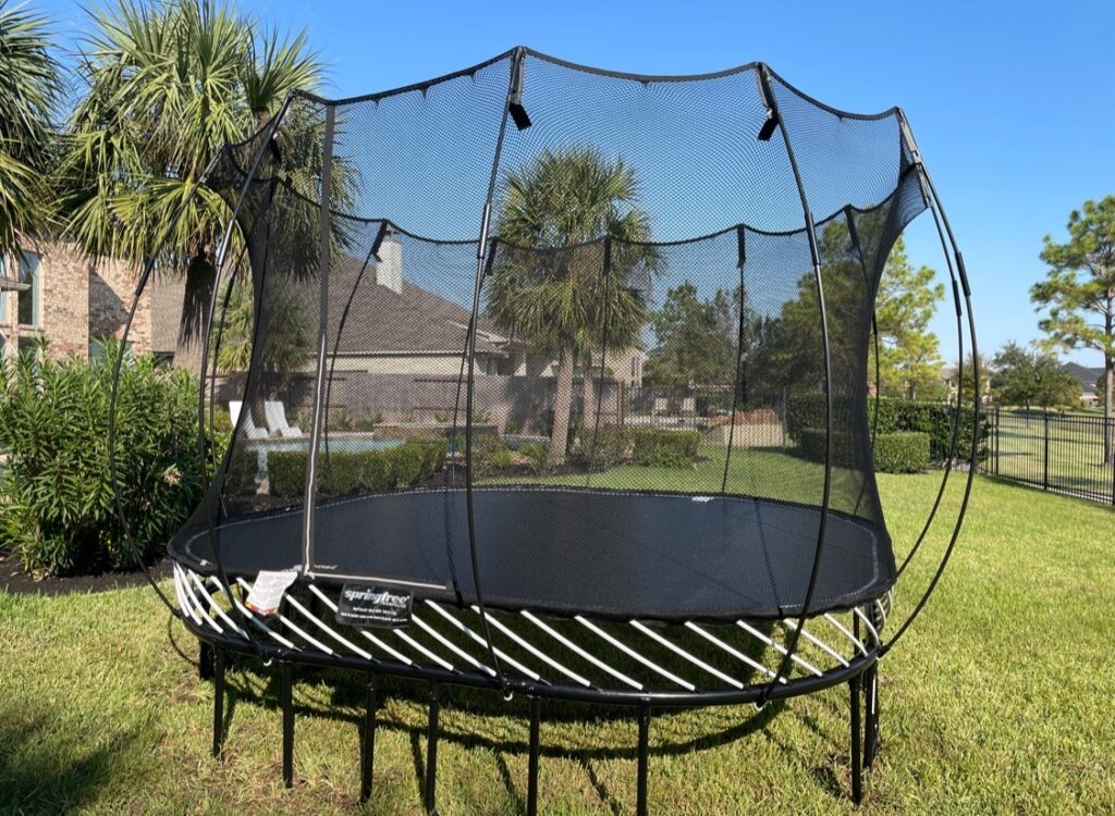 League City TX 1 Trampoline Install