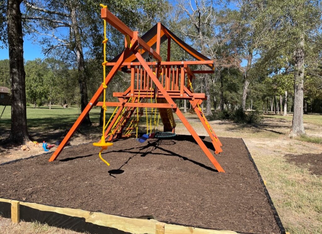 Sheperd TX 2 Tree Frogs Swing Sets Install