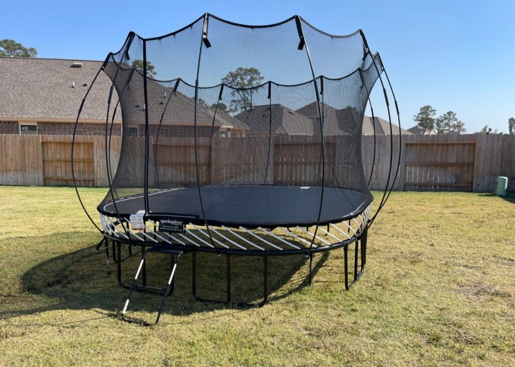 Tomball TX 1 Trampoline Install