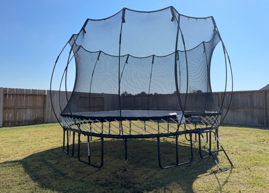 Tomball TX 2 Trampoline Install