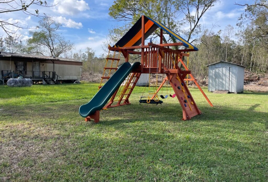 Porter TX 1 Tree Frogs Swing Sets Install