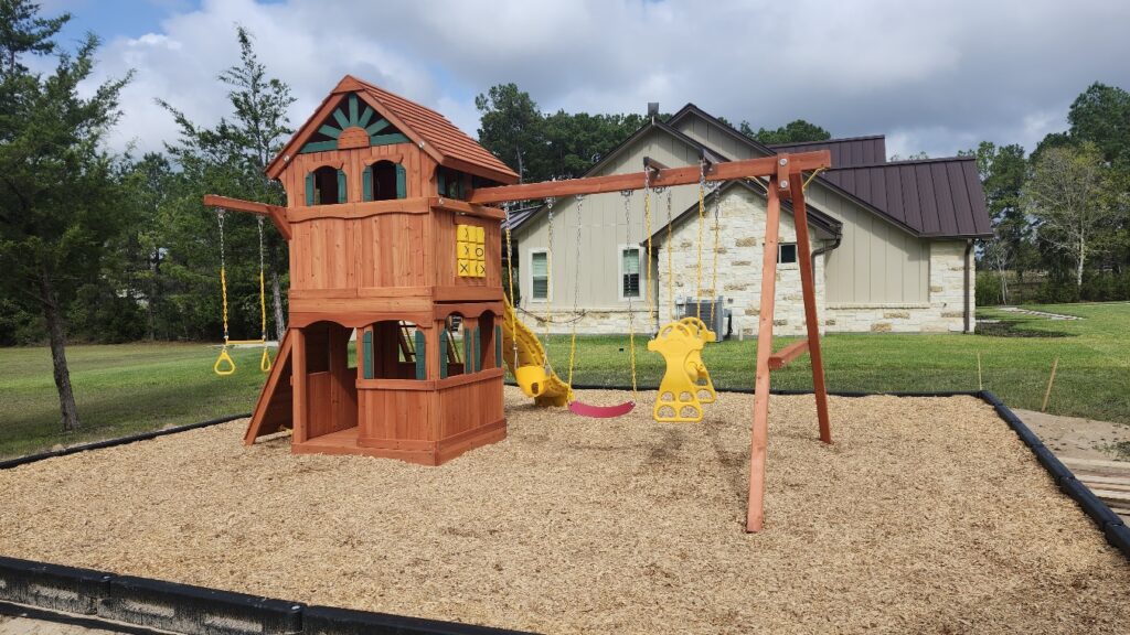 Willis TX 2 Tree Frogs Swing Sets Install