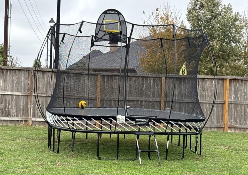 Katy TX 1 Trampoline Install