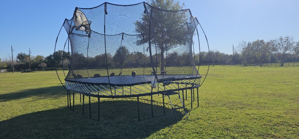 Katy TX 2 Trampoline Install