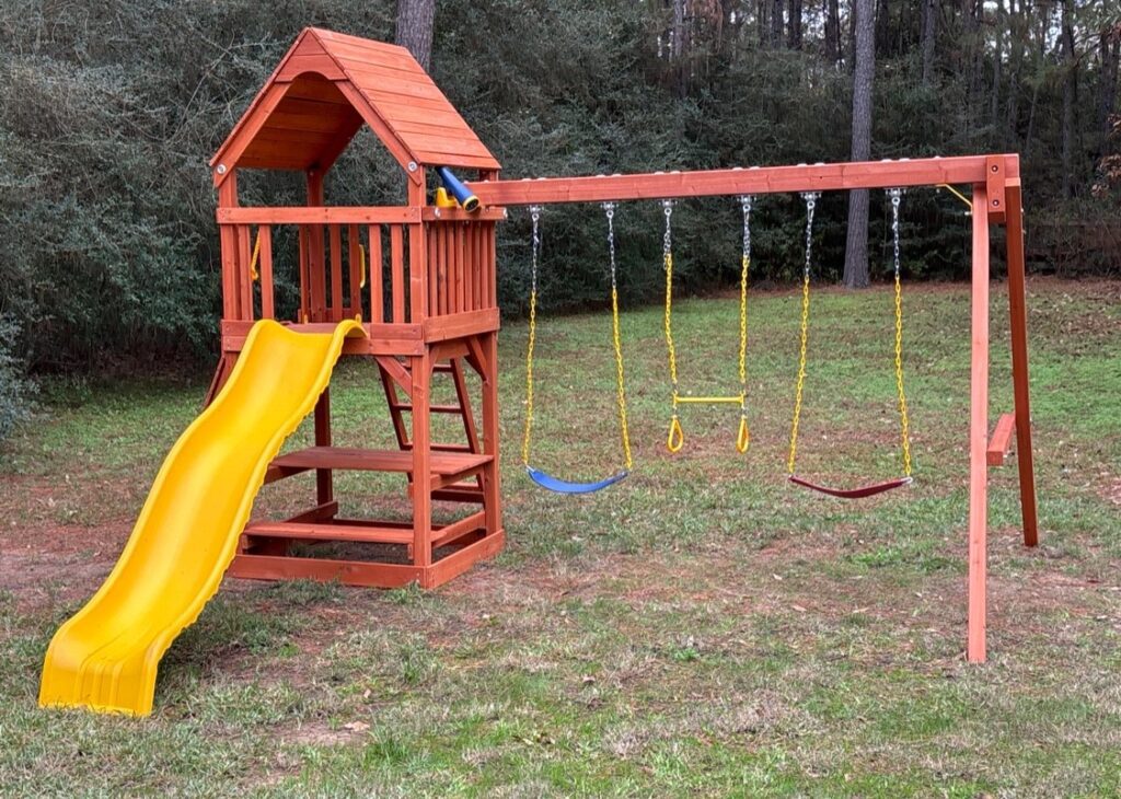 Magnolia TX 1 Tree Frogs Swing Sets Install