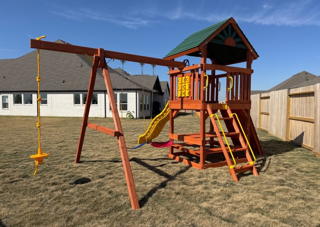 Brookshire TX 1 Tree Frogs Swing Sets Install