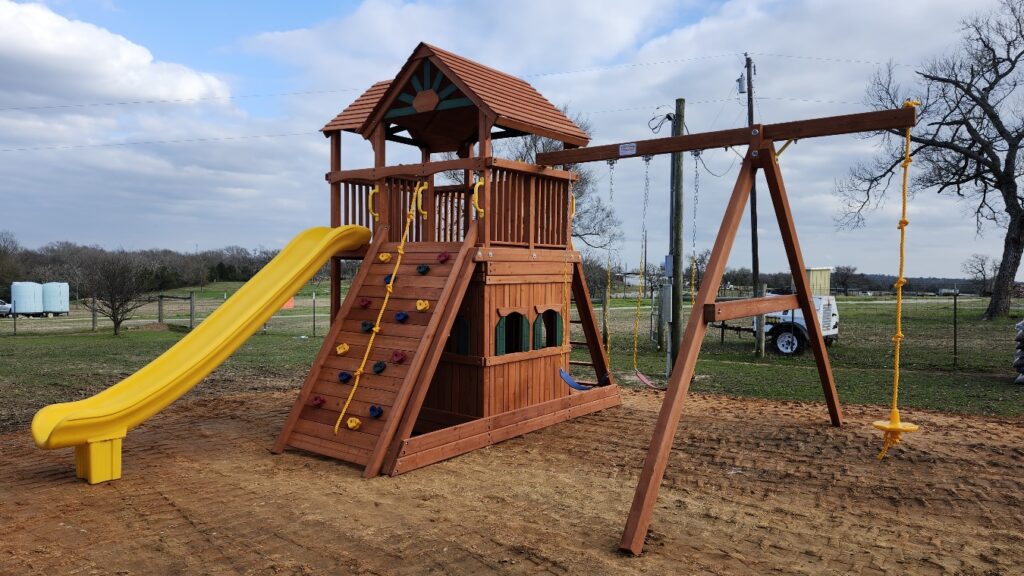 Buffalo TX 1 Tree Frogs Swing Sets Install