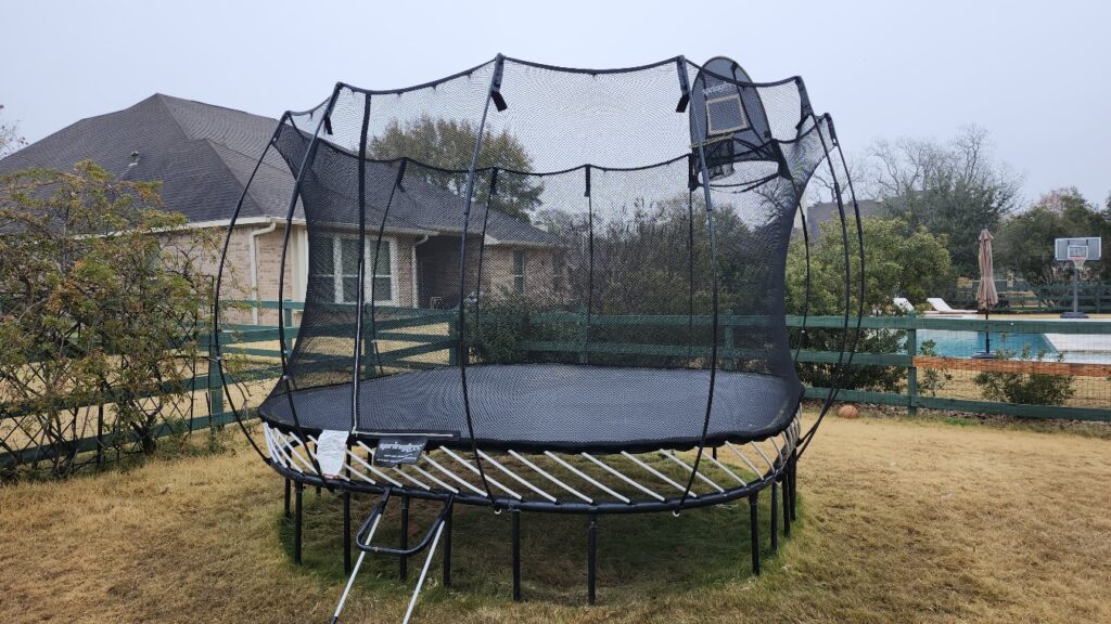 Fulshear TX 1 Trampoline Install