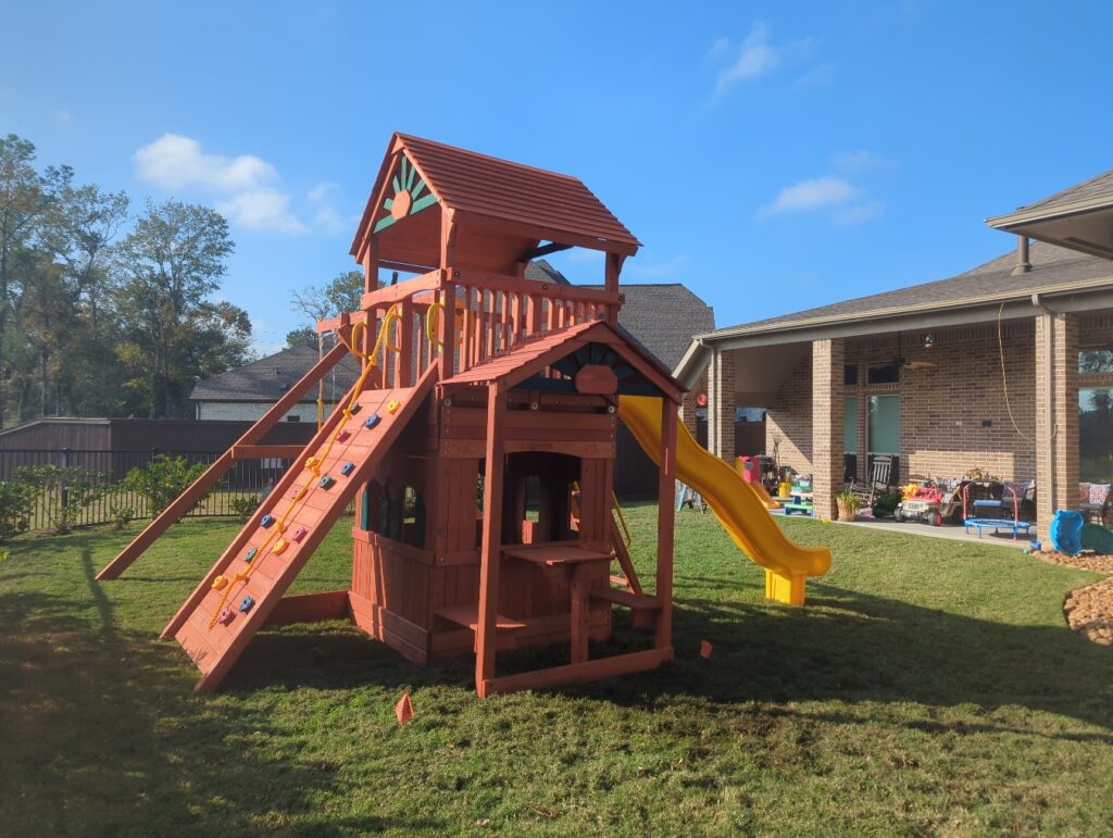 Humble TX 1 Tree Frogs Swing Sets Install