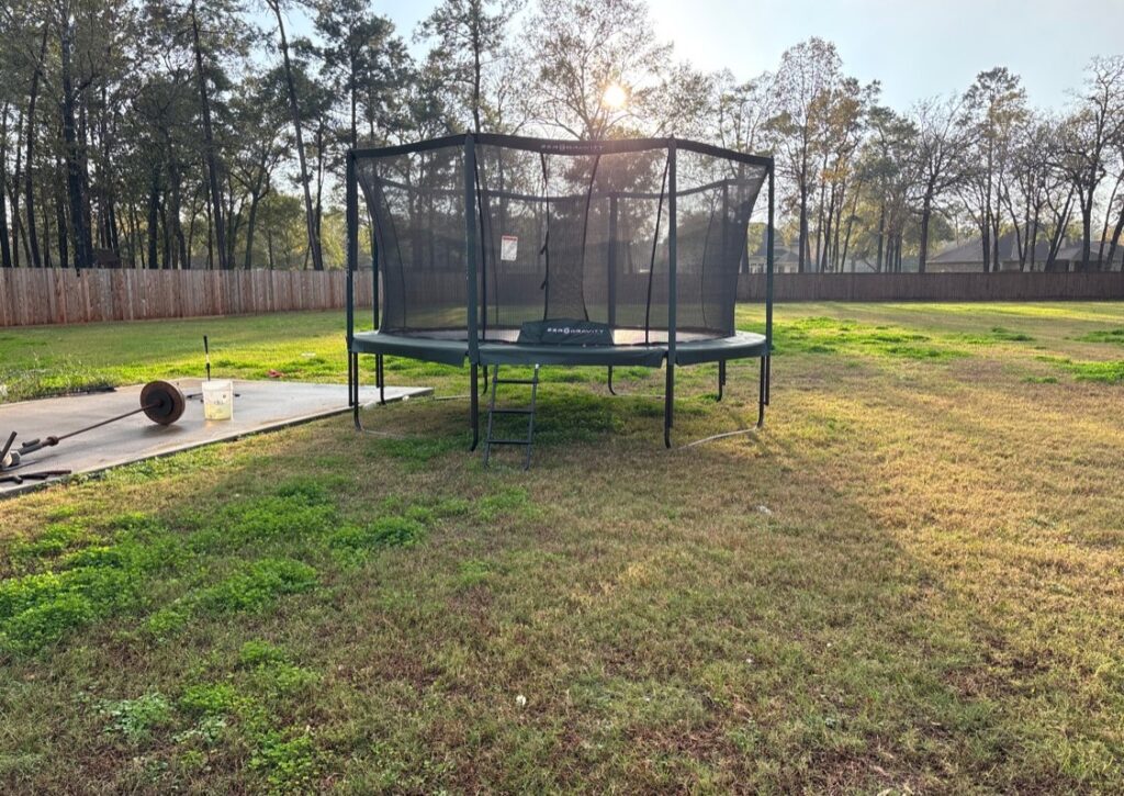 Spring TX 2 Trampoline Install