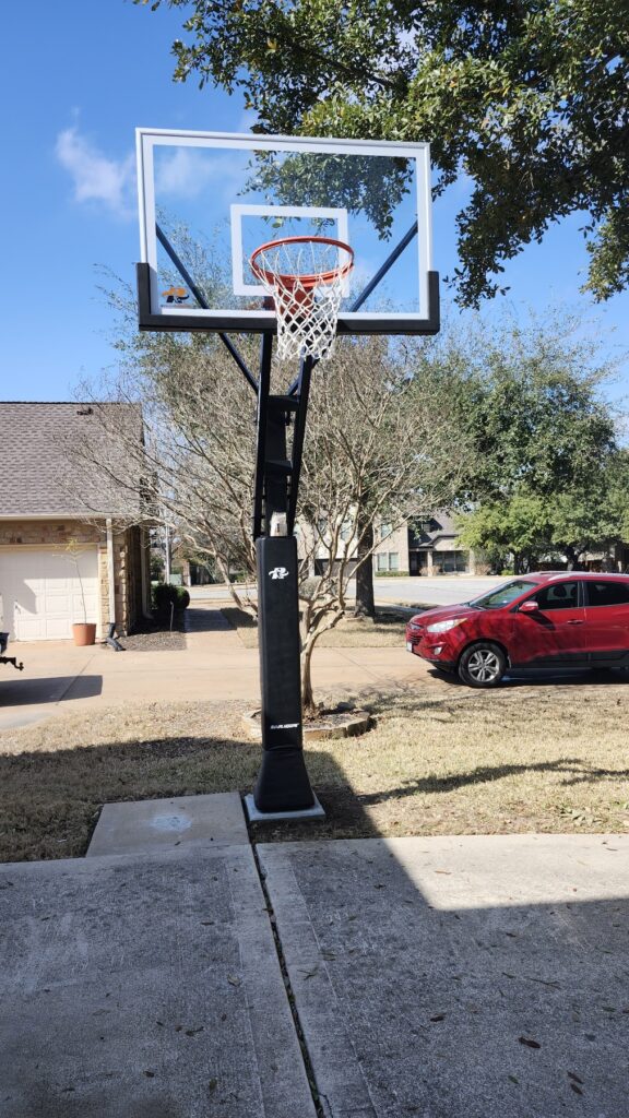 Cedar Park TX 1 Ryval Hoops Basketball Hoop Install