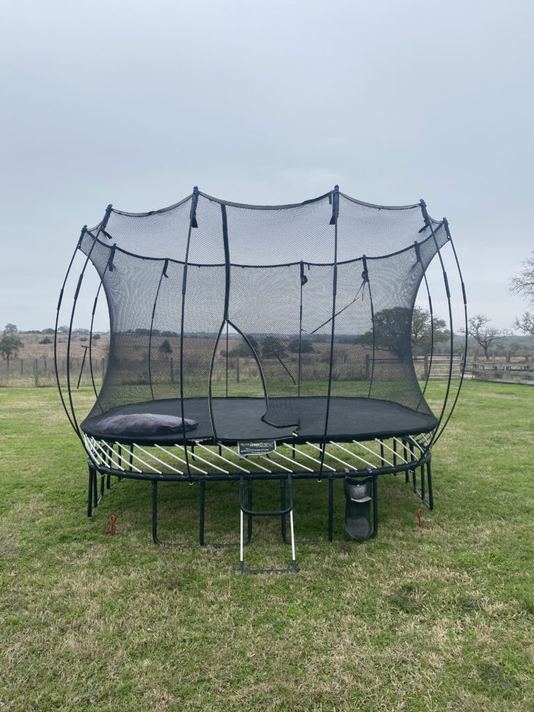 Fayette TX 1 Trampoline Install