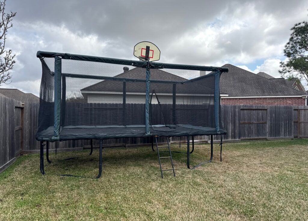 Houston TX 1 Trampoline Install